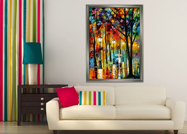 3d Gemalte Strasse 2 Gerahmt Poster Daheim Dekor Drucken Malerei Kunst Aj De Ebay