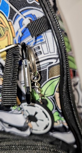 Star Wars 5-Piece Set: 16" Backpack, Lunchbox, Utility Case, Keychain, Carabiner - Picture 12 of 15