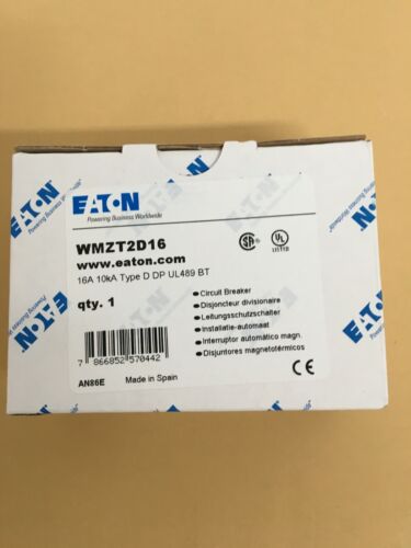 EATON WMZT2D16 DISJONCTEUR MINIATURE LIMITE COURANT 16A 480Y / 277 VAC