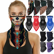 Half Face Mask Bandana Tube Head Scarf Neck Gaiter Balaclava Mouth Cover In USA