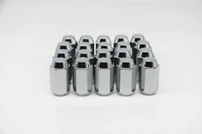 24 Chrome 12x1.5 Closed End Bulge Acorn Lug Nuts - Cone Seat - 13/16" Hex