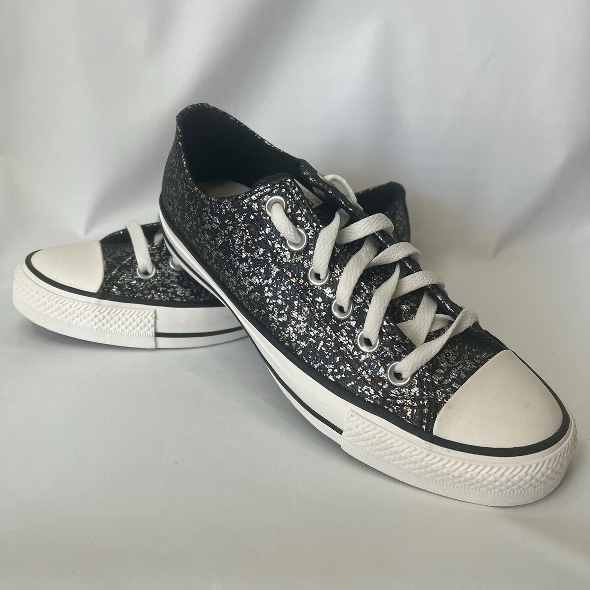 Converse Chuck Taylor All Star Low Glitter - Black W for sale | eBay