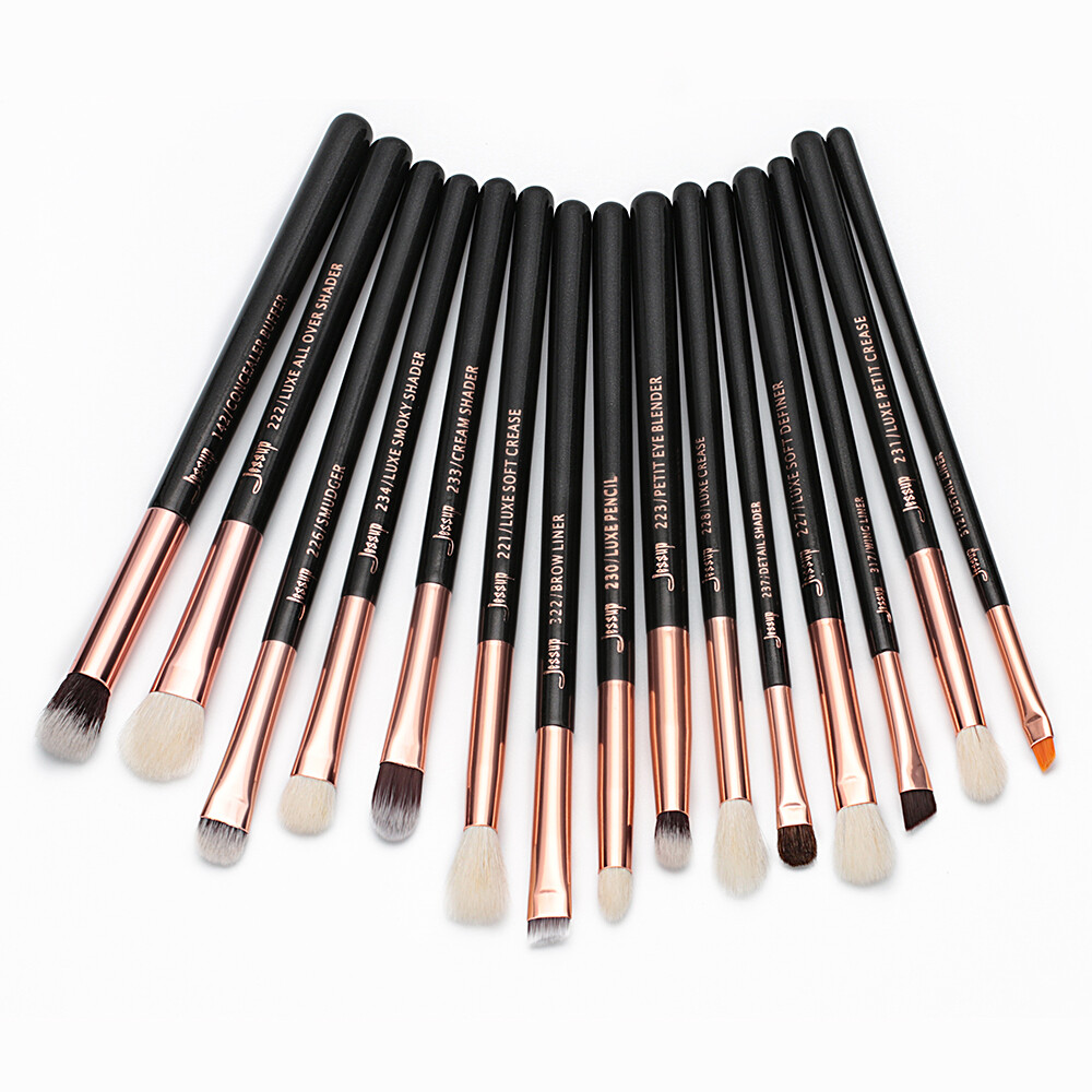 Jessup Makeup Brushes Set 15Pcs Concealer Eyeshadow Eyeliner Brow
