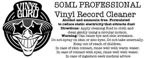 Vinyl Guru Antistatic Professional Record Cleaning Cloth + Fluid 50ml (Small) - Imagen 1 de 1