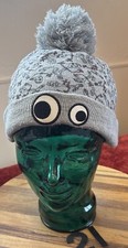   GET ME OUTTA HERE  KIDS GRAY BEANIE HAT W/ POM POM. VGC. 21