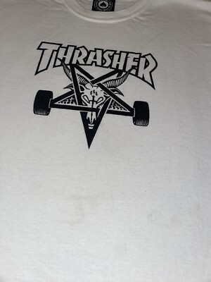 Thrasher Skateboarding Tee White Goat Huf 666 Supreme Box