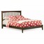 atlantic furniture brooklyn full platform bed in antique walnut