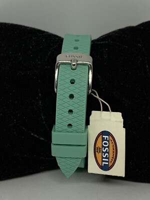 Fossil ES4403 Women\'s Green Silicone Analog Silver Dial Quartz Wrist Watch LW14 Fossil ES4403 Women main image 3
