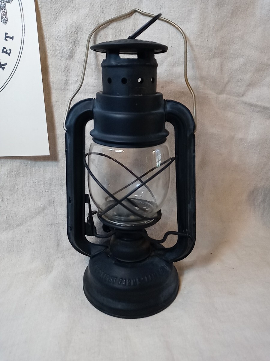 Lampada A Olio Classica Lamplight - Base In Vetro Satinato E Bruciatore In Ottone - Perfetta Per Atmosfera E Emergenze - 3