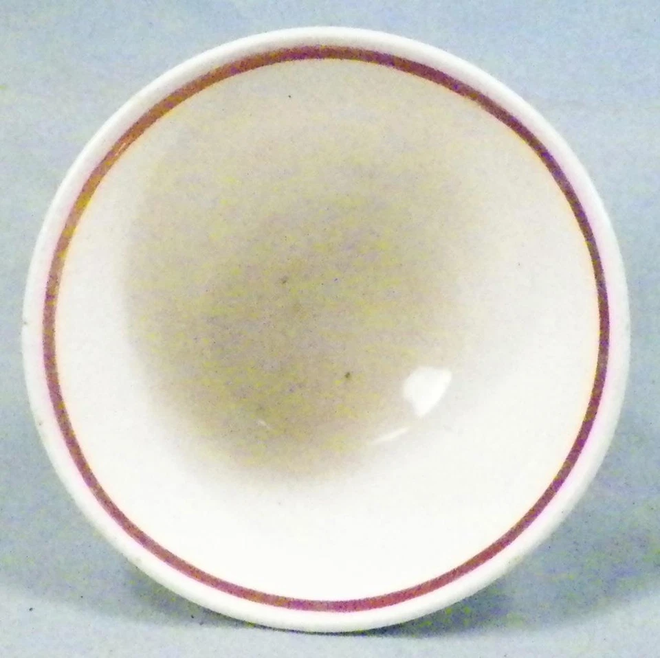 Taza y platillo rosa brillo pasta suave bayas y hojas antiguo sin mango Foto 3 de 4