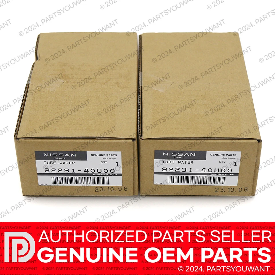 GENUINO Nissan 95-03 Máxima OEM Motor Refrigerante Tubo de Agua Juego 92231-40U00 Foto 3 de 3