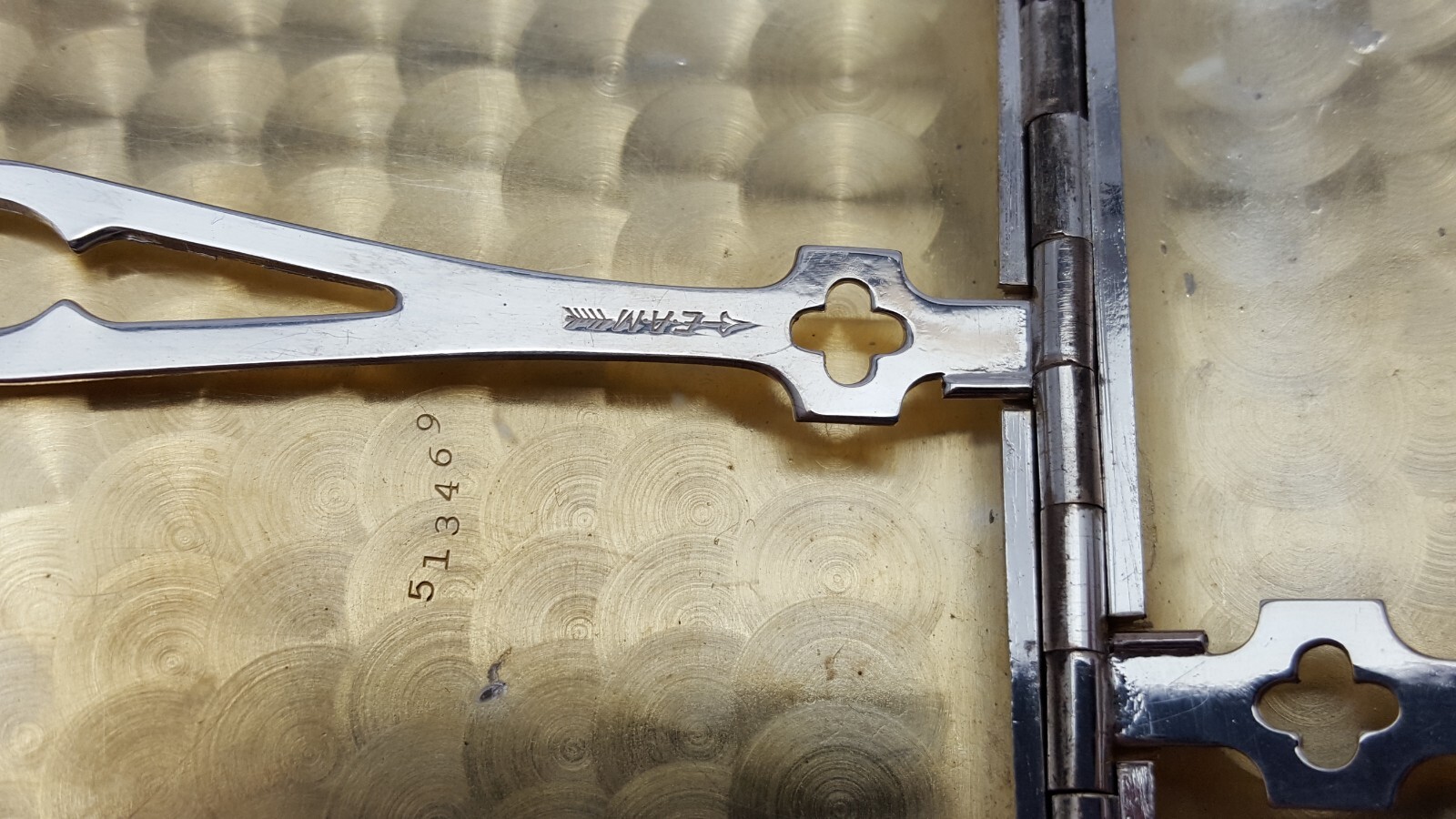 Vintage Silver Plate EAM USA Made Cigarette & Card Holder Box No Monogram