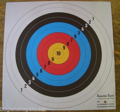 Bogenschießen Zielscheiben - 10-Ring Auflagen 60x60cm Für Training Und Wettkampf
