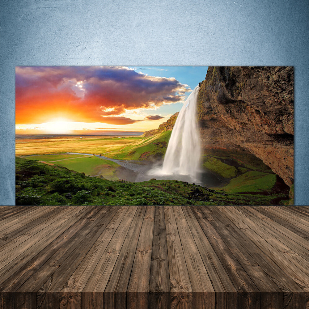 Crédence en verre Securit haute définition de 140x70 cm, design grand paysage alpin