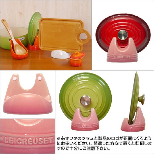 Le Creuset Supporto Coperchio Guscio Rosa Supporti per Vari Utensili Gres - Foto 5 di 5