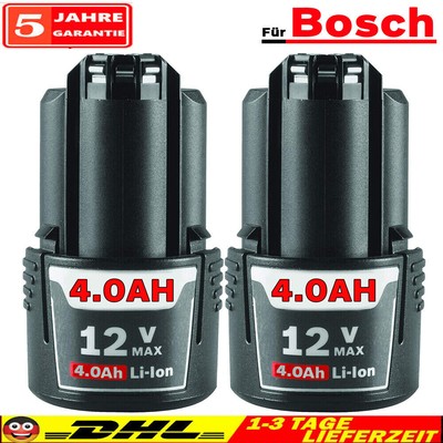 2 NEU 4800mAh 10.8V/12V Li-Ion Akku Für Bosch GSR GOP GOS GDR GWI GSA GMF BAT411
