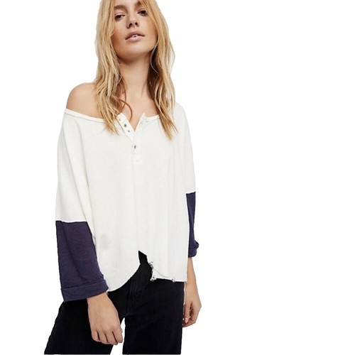 Blouse Free People étoilée Couleur Crème - Taille XS - Style Bohème à Boutons Dans Le Dos