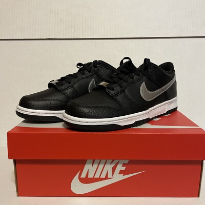Nike Dunk Low Spurs Mens 7y / Women 8.5 DC9560-001 75th Anniversary Black Silver