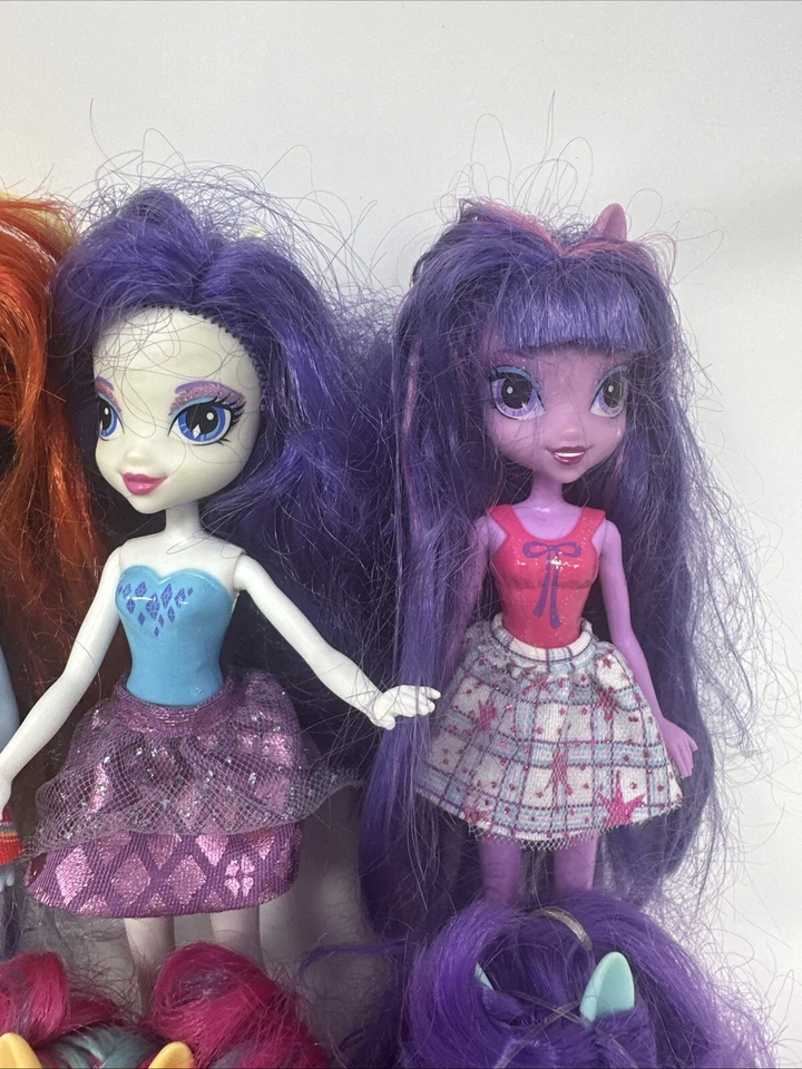 Lote de 7 muñecas My Little Pony MLP Equestria Girls; Twilight Sparkle, Rainbow Dash Foto 3 de 4