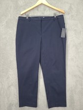 Tommy Hilfger Radcliffe Cropped Pant Womens Sz 12 Blue NWT