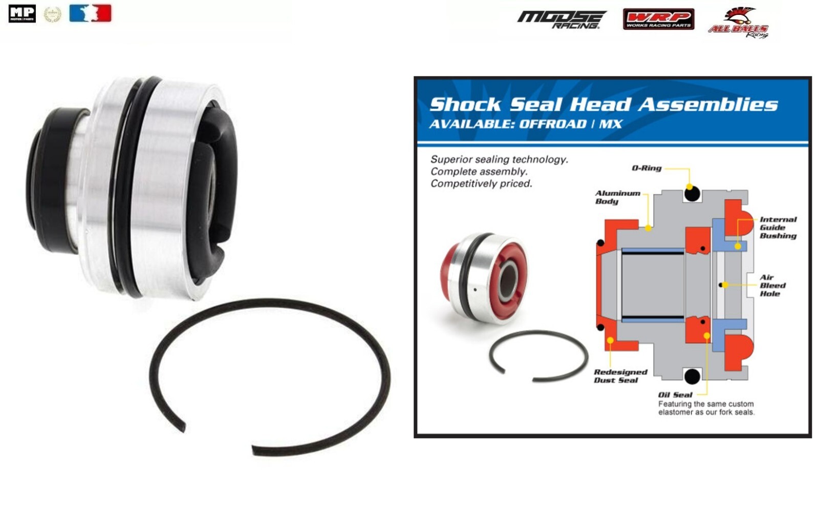 Joint de tige d'amortisseur Yamaha WR 400 F contre fuite huile