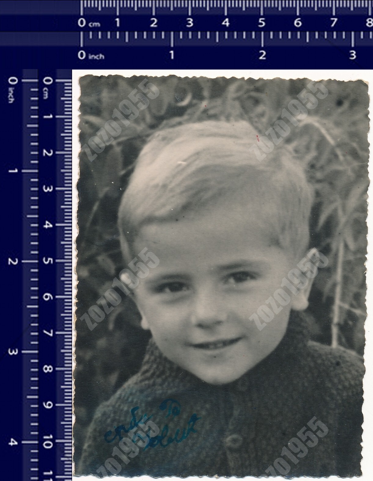 1960s Boy Portrait Kid Child Face Vintage Photo Original