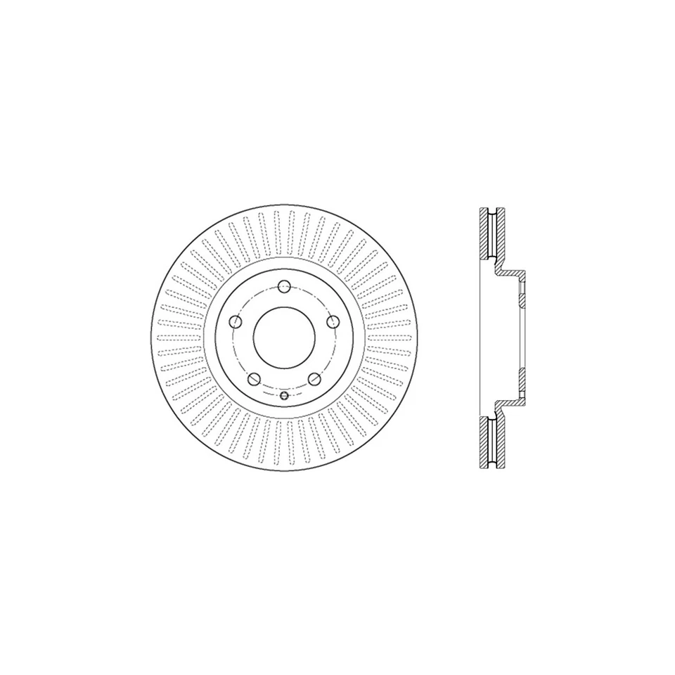 Par delantero de rotor de freno de disco Stoptech para Mazda 6 2014-2016 (45555) Foto 2 de 3