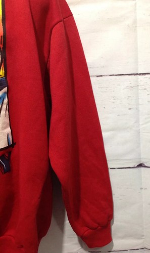 Vintage Mickey Mouse Crew Neck Sweater Red Large L Disney Long Sleeve Pullover - Picture 3 of 5