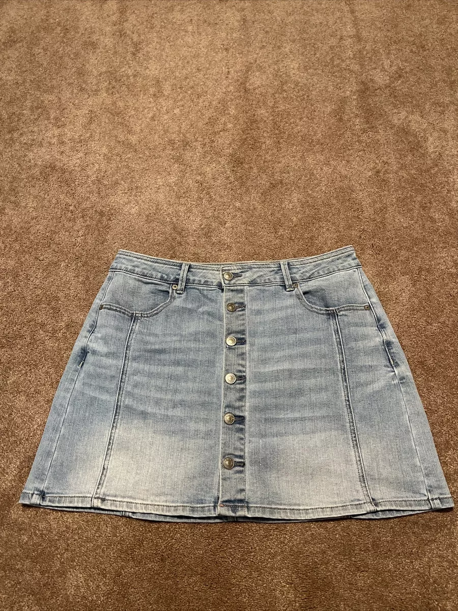 American eagle long jean skirts cheap