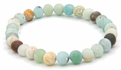 Gorgeous Amazonite Beads Reiki Artificial Stone Bracelet Jewellery 6/8/10MM