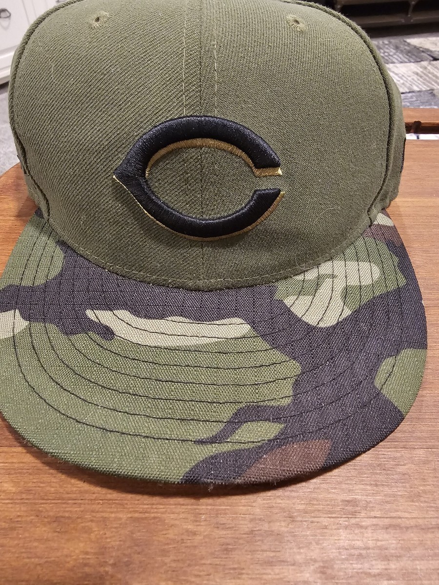 Cincinnati Reds Military Hat Cap 6 7/8 New Era | eBay