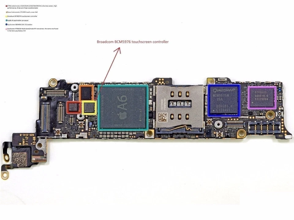 NEW Broadcom Touch IC Chip BCM5976C0KUB6G BCM5976 u12 for Repair iPhone 5/5S/5C - Image 3 of 3
