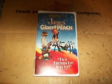 James And The Giant Peach VHS Tape In Clam Shell Case