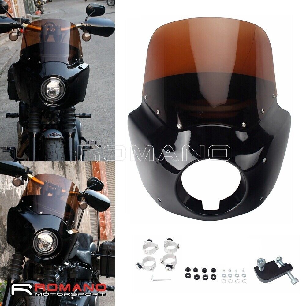 Headlight Fairing w/ 11'' Windshield For Harley Dyna Wide Glide FXDWG 2006-2017