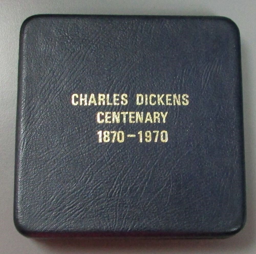 1970 CHARLES DICKENS CENTENARY SILVER GILT MEDAL ORIGINAL