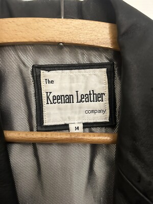 Vintage The Keenan Leather Company Men's Black Leather Jacket Size