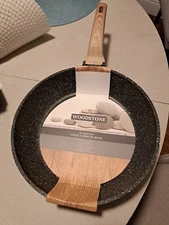 WOODSTONE Skillet Frying Pan Big 12” Natural Elements Heavy Duty Nonstick New