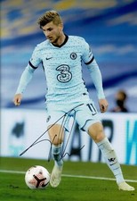 Timo Werner Signed 12X8 Photo Chelsea F.C. Genuine Signature AFTAL COA (9157)