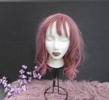 16" MAUVE PINK SYNTHETIC WAVY WIG  OPEN PACKAGE