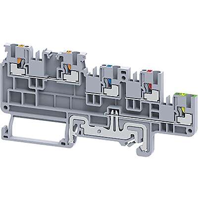 1PC ALTECH CORP CPSTG1.5/4 DIN Terminal Block,Push-In,Sensor+Act,4Conn, Grnd,15