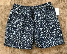 Vestige Swim Trunks Shorts Blue Print Surf Beach Elastic Waist 88 Men's Large L