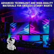 Star Projector Galaxy Night Light Astronaut Space Projector Starry Nebula Ceilin