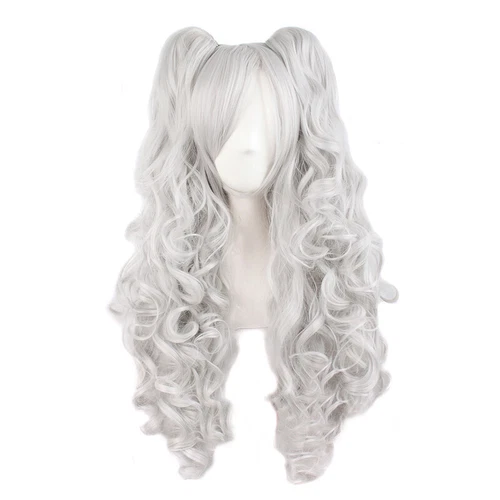 Mapof Beauty 28" Long Wavy Cosplay Wigs Lolita Curly Wavy 2 Ponytail Hair - Picture 5 of 47