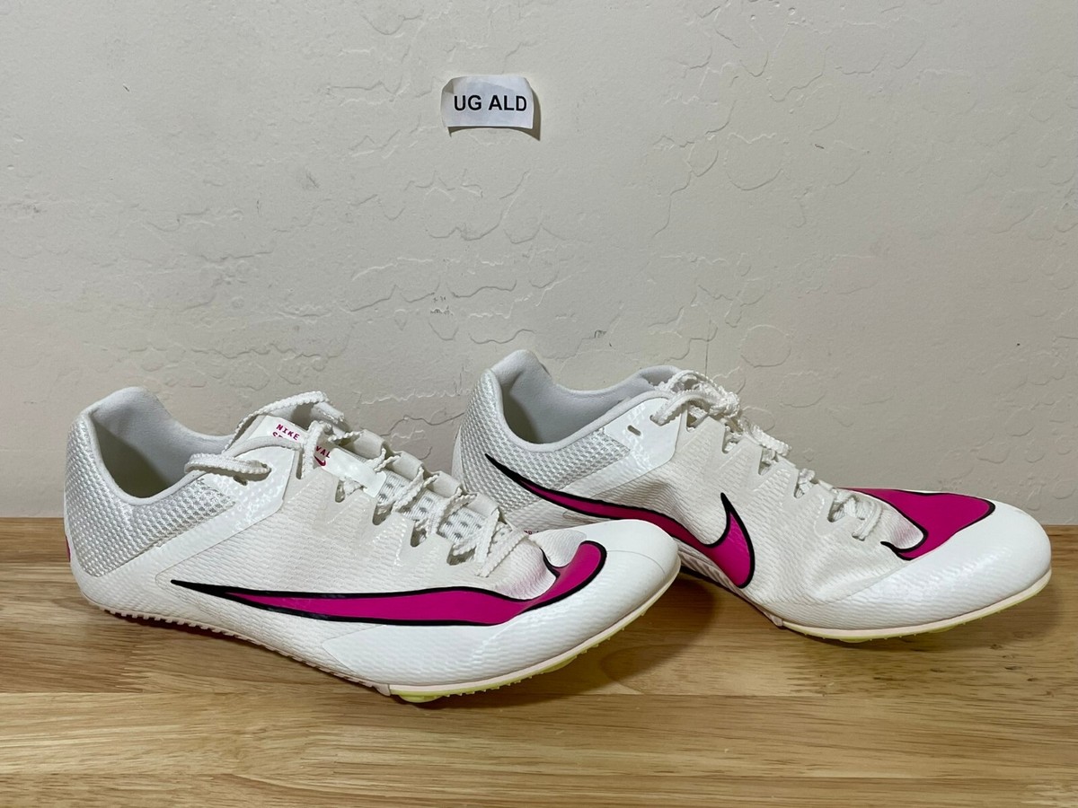 Nike Zoom Rival Sprint Pink/White Track & Field Spikes Sz Men's