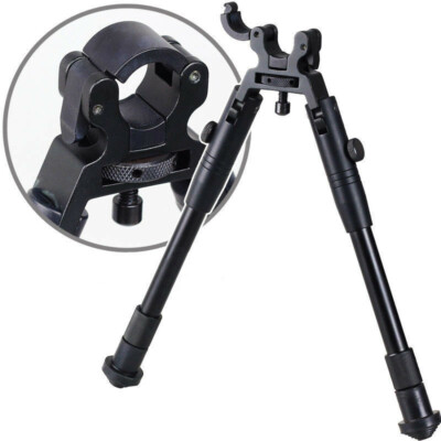 8''-10'' Folding Bipod Spring Return Rest For Rifle Hunting Clamp-on Barrel-Mount