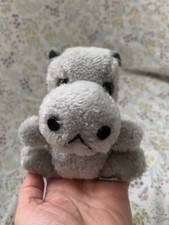 Vintage R Dakin Hippo Plush Stuffed Animal 1975 5  