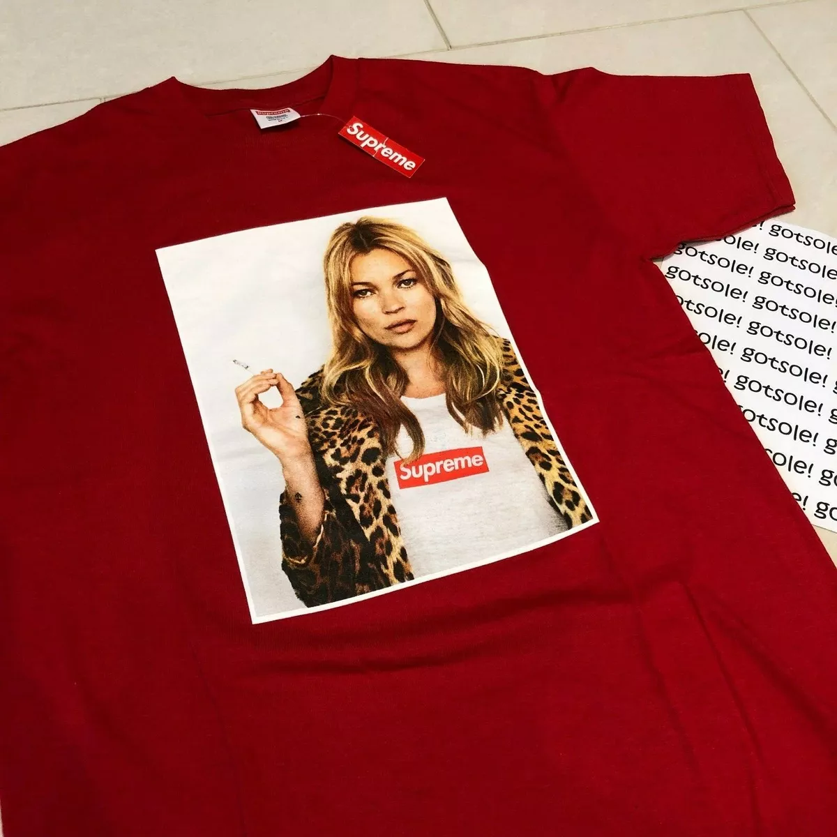 12SS Supreme Kate Moss Photo Tee-