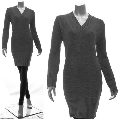 Ladies Cowl Neck Jumper Sweater Tops Tunic Long Sleeve Dress Size S Plus Size 18 - 第 98/147 張圖片