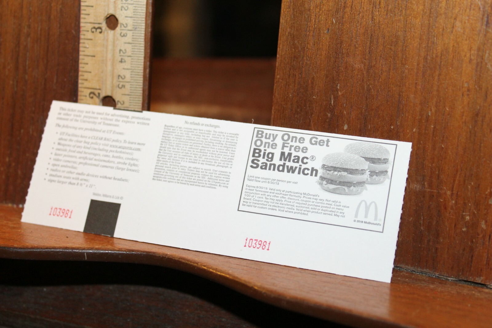 Vintage Ticket Stub UT Tennessee Vols Basketball 20182019 Tusculum eBay