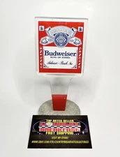 Budweiser King Of Beers Acrylic Classic Logo Beer Tap Handle 6” Tall - Nice!